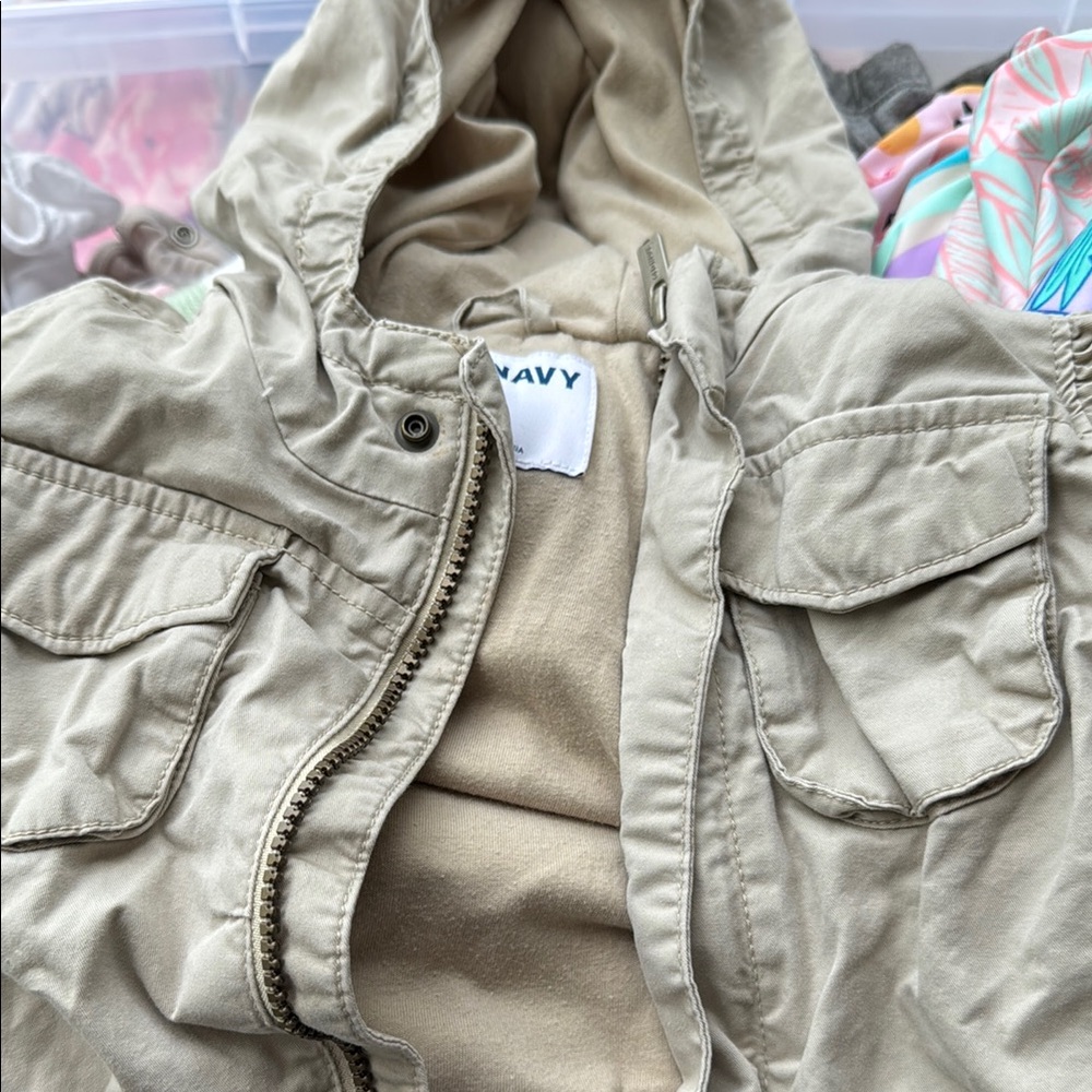 Old Navy Tan Hooded Jacket